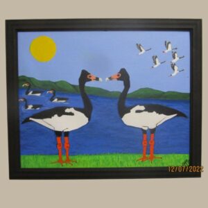 Magpie Geese meet and greet